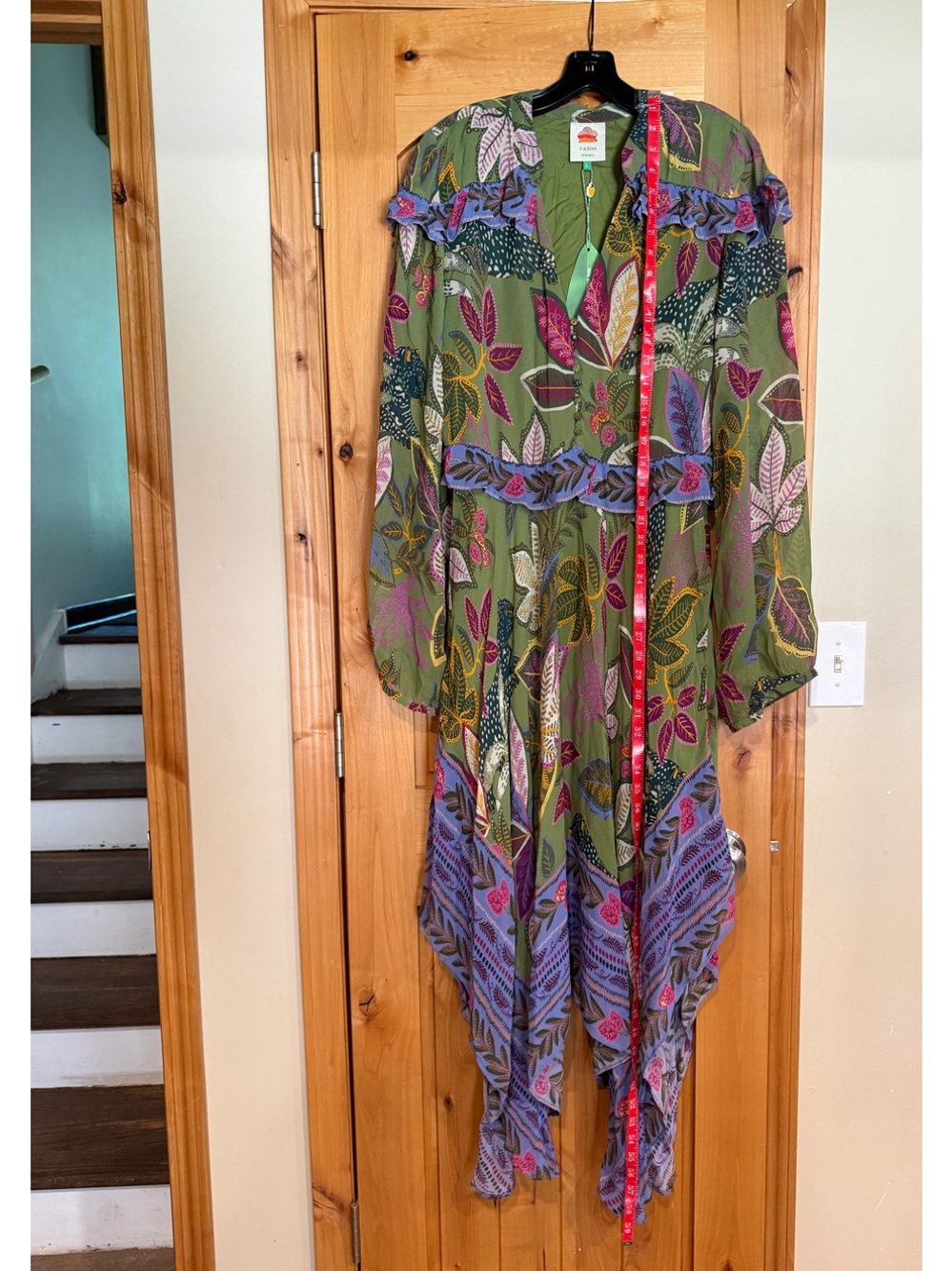 FARM Rio Wild Jungle Handkerchief Midi-Dress - Picture 14 of 16